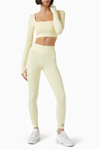 Long-sleeve Bra Top in Softskin