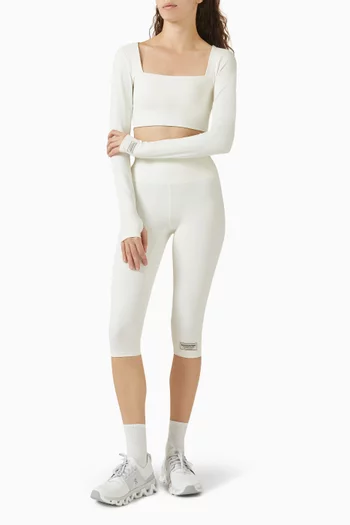 Long-sleeve Bra Top in Softskin