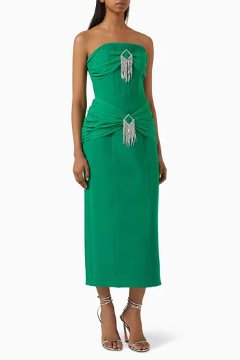 Rania Embellished Midi Dress