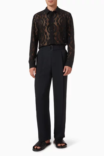Button-down Shirt in Lace