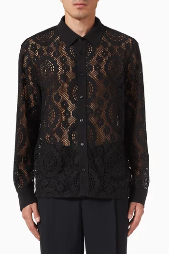 Button-down Shirt in Lace
