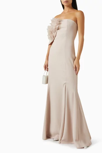 Ruffle Off-shoulder Dress