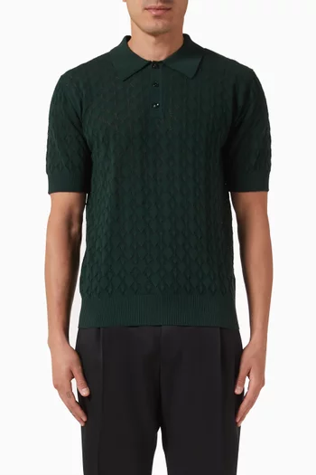 Polo Shirt in Cotton-knit