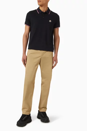 Logo Polo Shirt in Cotton
