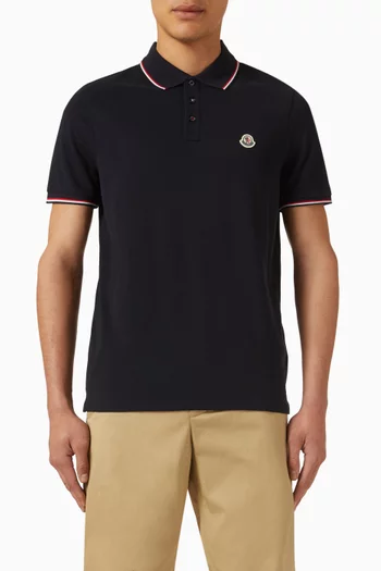 Logo Polo Shirt in Cotton