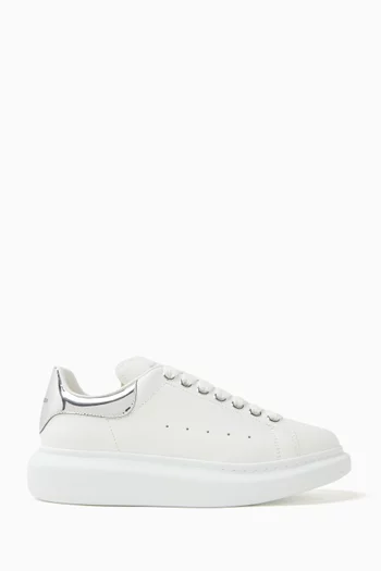 Oversized Sneakers in Leather & Suede
