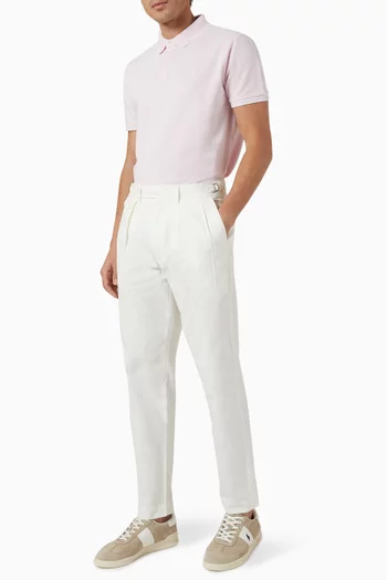 Oxford Polo Shirt in Stretch Cotton