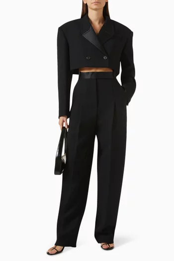 Nando Jacket in Double-faced Crepe