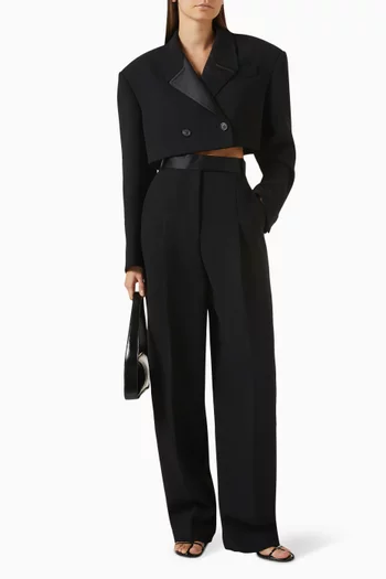 Cullen Pants in Double-faced Crepe