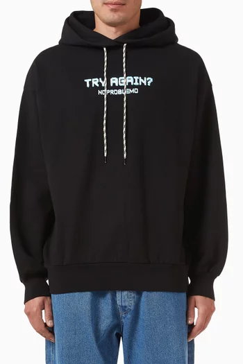 Try Again Hoodie in Cotton-fleece