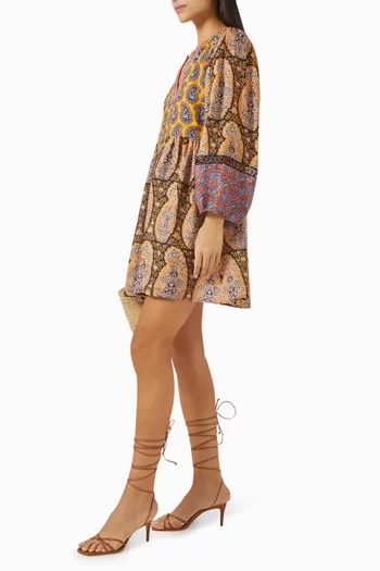 Pietro Mini Smock Dress in Linen
