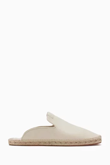 Domra Espadrilles in Leather & Jute