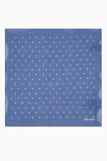 Polka-dot Pocket Square in Cotton