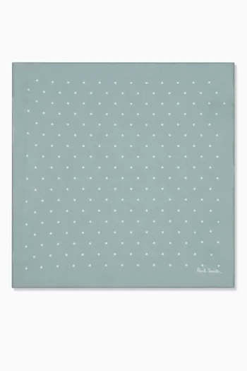Polka-dot Pocket Square in Cotton