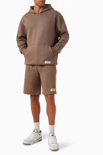 Back-print Oversized Sweatshirt in Organic Cotton-blend
