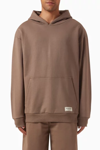 Back-print Oversized Sweatshirt in Organic Cotton-blend