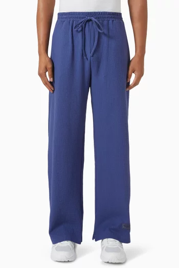 بنطال بقصة ساقين واسعتين جيرسيه سيرساكر