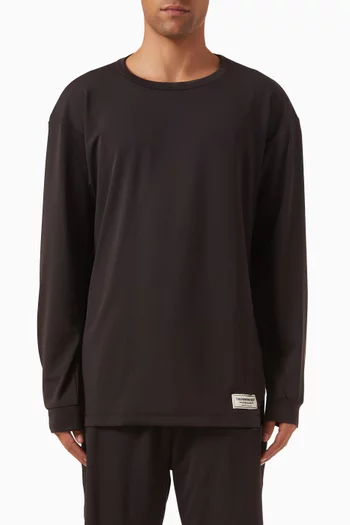 Oversized Long-sleeve T-shirt in Recycled Softskin