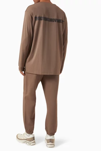 Oversized Long-sleeve T-shirt in Recycled Softskin