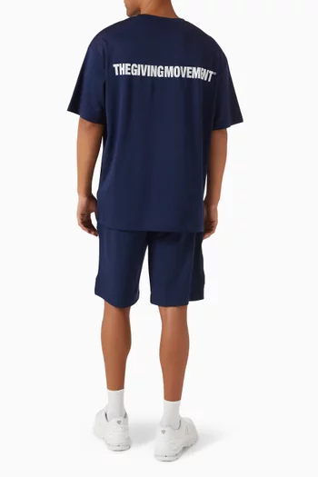 Back-print Oversized T-shirt in Recycled Softskin