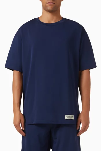 Back-print Oversized T-shirt in Recycled Softskin