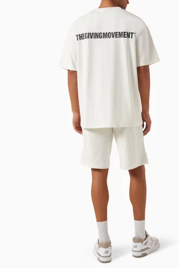 Back-print Super Oversized T-shirt in Recycled Softskin