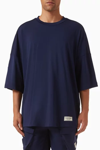 Back-print Super Oversized T-shirt in Recycled Softskin
