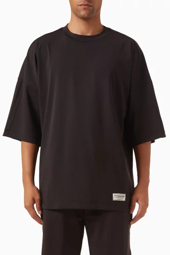 Back-print Super Oversized T-shirt in Recycled Softskin
