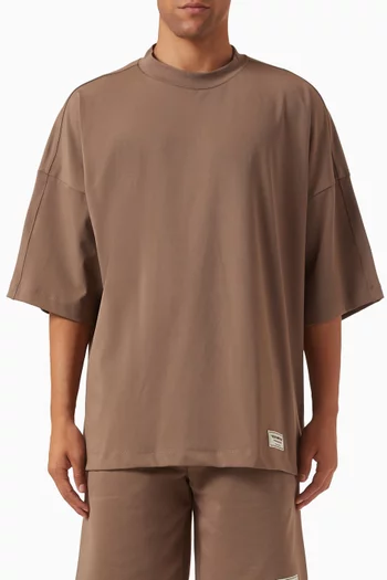 Back-print Super Oversized T-shirt in Recycled Softskin