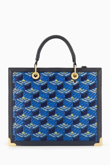 Sagacity 31 Top-handle Bag in Halo Raffia-canvas