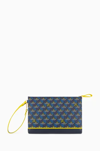 Pochette 29 in Halo Canvas & Leather