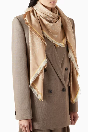 Armure Shawl in Silk-cotton