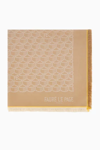 Armure Shawl in Silk-cotton