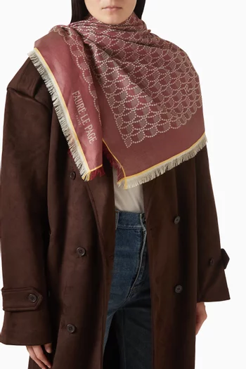 شال أرمور حرير وقطن