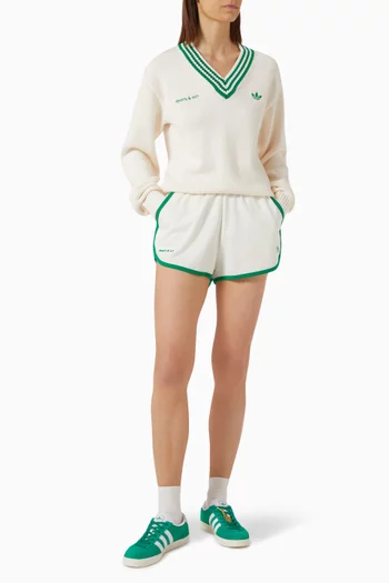 x Sporty & Rich V-neck Sweater in Cotton