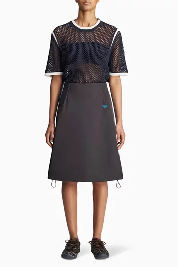 x Wales Bonner Midi Skirt in Satin
