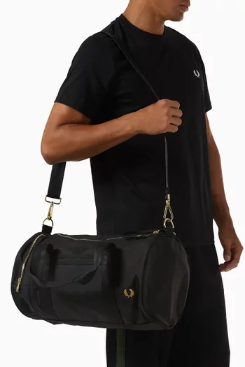 Barrel Bag in Textured Nylon