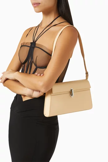 Symmetry Shoulder Bag in Leather