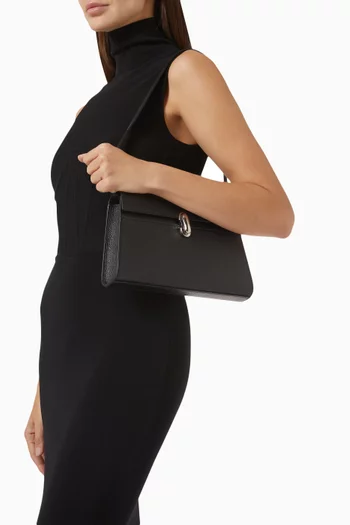 Symmetry Shoulder Bag in Grained Leather