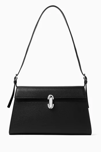 Symmetry Shoulder Bag in Grained Leather