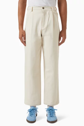 Straight Pants in Twill