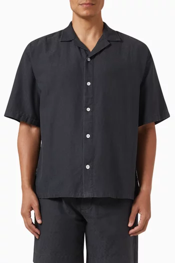 Camp Jacquard Shirt in Silk