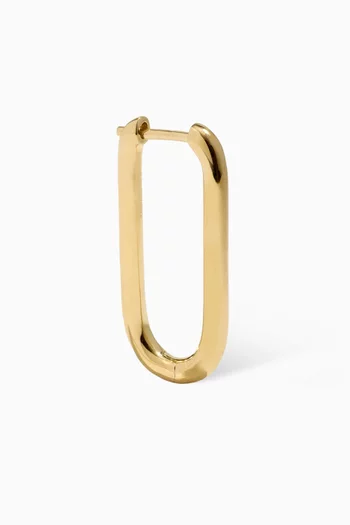 Large Paperclip Single Earring in 14kt Gold Vermeil Sterling Silver