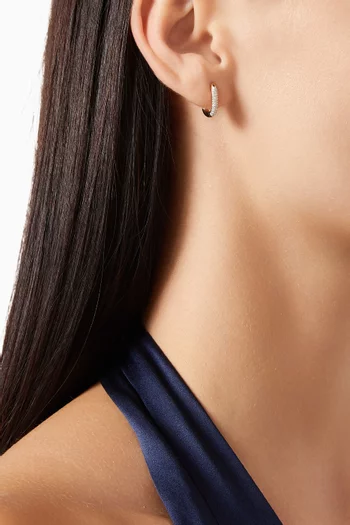 Small Paperclip Single Earring in 14kt Gold Vermeil Sterling Silver