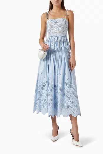 Broderie Anglaise Top in Cotton