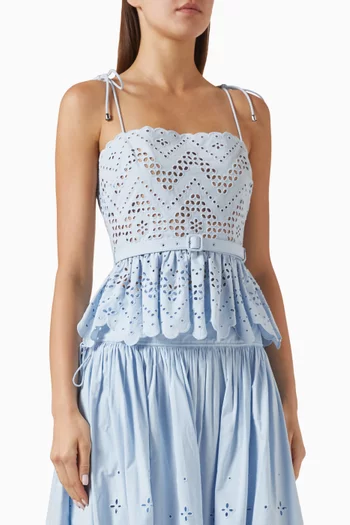 Broderie Anglaise Top in Cotton