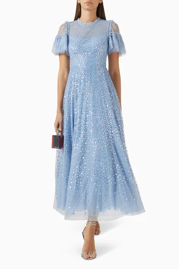 Scatter Dot Ankle Gown