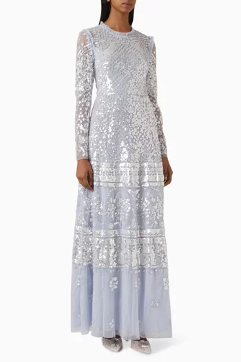 Aurora Embellished Gown in Tulle