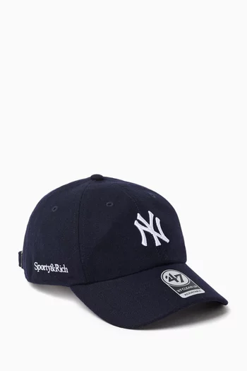 Yankees Serif Hat in Wool