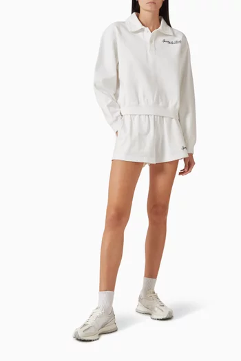 Syracuse Embroidered Polo T-shirt in Cotton